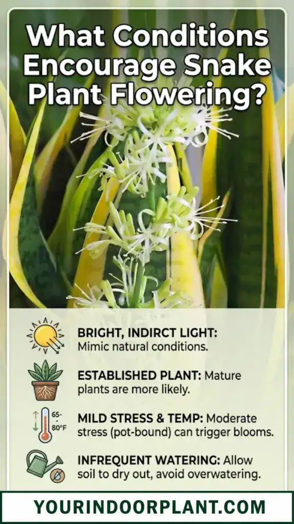 Conditions Encourage Snake Plant Flowering1