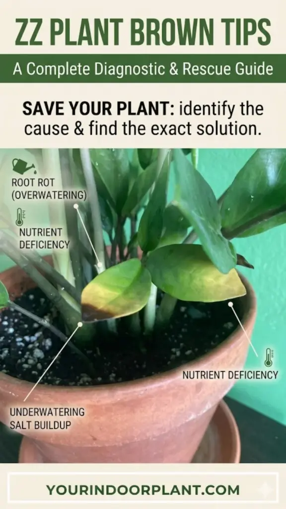 ZZ Plant Brown Tips A Complete Diagnostic Guide1