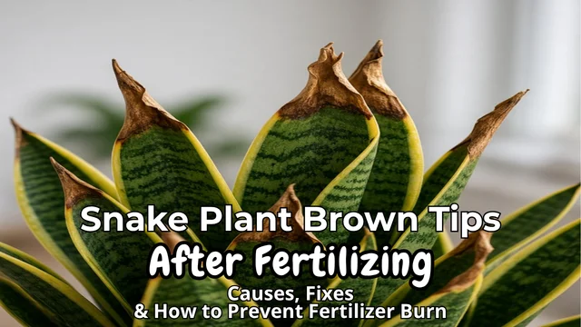 Snake Plant Brown Tips After Fertilizing