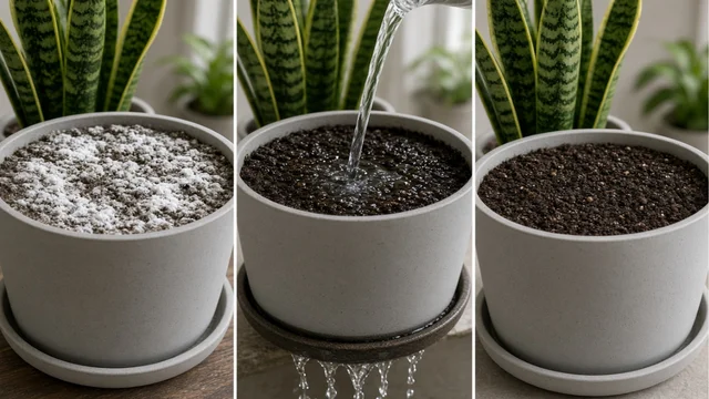 Step-by-step flushing process